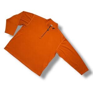 The North Face Quarter Zip Men’s Orange Athletic Pullover Outdoors XXL